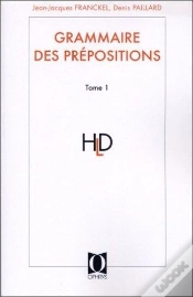 Capa do artigo Grammaire Des Prépositions T.1