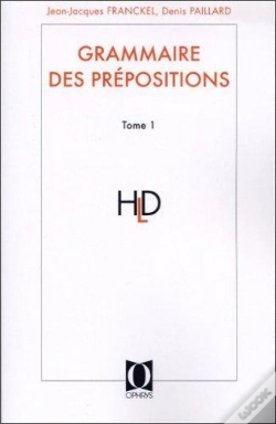 Capa do artigo Grammaire Des Prépositions T.1