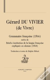 Capa do artigo Grammaire Française (1566) ; Brève Institution De La Langue Française (1568)