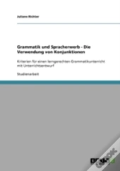 Grammatik Und Spracherwerb - Die Verwendung Von Konjunktionen