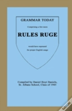 Capa do artigo Grammer Today - Rules Ruge
