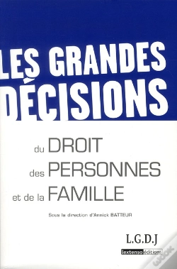 Capa do artigo Grandes Decisions Du Droit Des Personnes