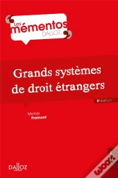 Grands Systemes De Droit Etrangers - 8e Ed.