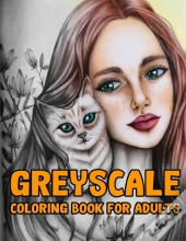 Grayscale Coloring Book For Adults