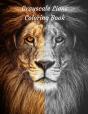 Grayscale Lions Coloring Book - Preview