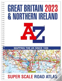 Great Britain A-Z Super Scale Road Atlas 2023 (A3 Spiral)