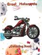 Great Motorcycle Coloring Book  Child - Preview