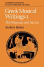 Greek Musical Writings: Volume 1, The Musician And His Art - Preview