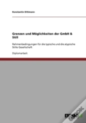 Grenzen Und Moglichkeiten Der Gmbh & Still