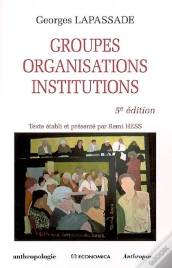 Capa do artigo Groupes, Organisations, Institutions (5e Édition)
