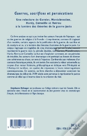 Capa do artigo Guerres, Sacrifices Et Persécutions ; Une Relecture De Garnier, Montchrestien, Hardy, Corneille Et Rotrou ; À La Lumière Des Théories De La Guerre Jus