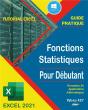 Guide Des Fonctions Statistiques Avec Excel 2021 - Illustrations, Couleur - Preview