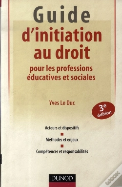 Capa do artigo Guide D'Initiation Au Droit Pour Les Professions Éducatives Et Sociales (3e Édition)