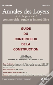 Guide Du Contentieux De La Construction