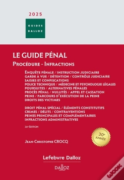 Capa do artigo Guide Pénal : Guide Des Infractions (25e Édition)