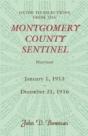 Guide To Selections From The Montgomery County Sentinel, Jan. 1 1913 - Dec. 31, 1916 - Preview