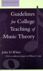 Guidelines For College Teaching Of Music Theory - Preview
