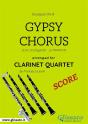 Gypsy Chorus - Clarinet Quartet Score - Preview