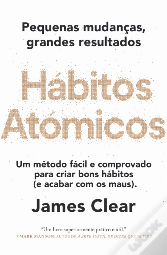 Capa do livro Hábitos Atómicos de James Clear