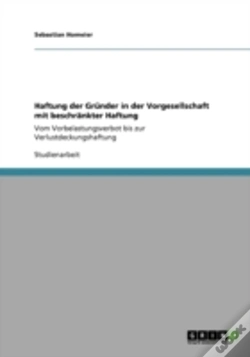 Capa do artigo Haftung Der Grander In Der Vorgesellschaft Mit Beschraã‚Â¤Nkter Haftung
