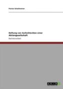 Haftung Von Aufsichtsraã‚Â¤Ten Einer Aktiengesellschaft