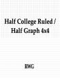 Half College Ruled / Half Graph 4x4 - Preview