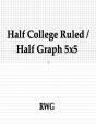 Half College Ruled / Half Graph 5x5 - Preview