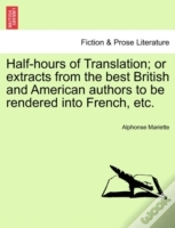 Capa do artigo Half-Hours Of Translation; Or Extracts F