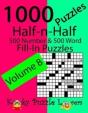 Half-N-Half Fill-In Puzzles, Volume 8, 1000 Puzzles (500 Number & 500 Word Fill-In Puzzles) - Preview
