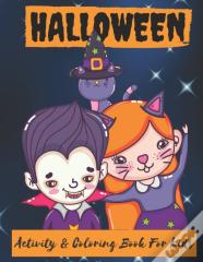 Halloween Activity & Coloring Book For Kids