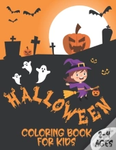 Halloween Coloring Book For Kids 2-4 Ages