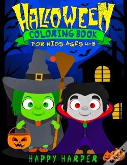 Capa do artigo Halloween Coloring Book For Kids Ages 4-8