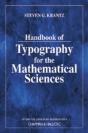 Handbook Of Typography For The Mathematical Sciences - Preview