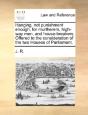 Hanging, Not Punishment Enough, For Murt - Preview