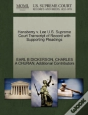 Capa do artigo Hansberry V. Lee U.S. Supreme Court Transcript Of Record With Supporting Pleadings