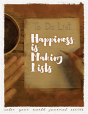 Happiness Is Making Lists - Preview