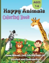 Happy Animals Coloring Book