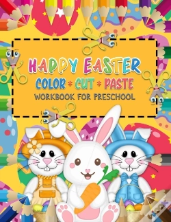 Capa do artigo Happy Easter Color Cut Paste Workbook For Preschool