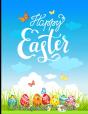 Happy Easter Coloring Book For Adults - Preview