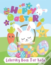 Capa do artigo Happy Easter Coloring Book For Kids Age 4-8.