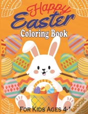 Capa do artigo Happy Easter Coloring Book For Kids Ages 1-4