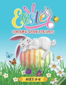 Capa do artigo Happy Easter Coloring Book For Kids Ages 4-8