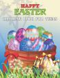Happy Easter Coloring Book For Teens - Preview
