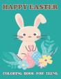Happy Easter Coloring Book For Teens - Preview