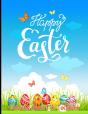 Happy Easter Coloring Book For Toddlers - Preview