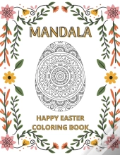 Happy Easter Coloring Book Mandala