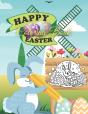 Happy Easter Coloring Book - Preview