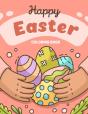 Happy Easter Coloring Book - Preview