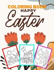 Happy Easter Coloring Book