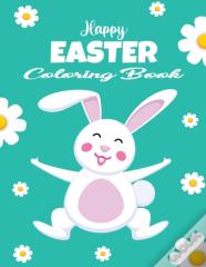 Happy Easter Coloring Book